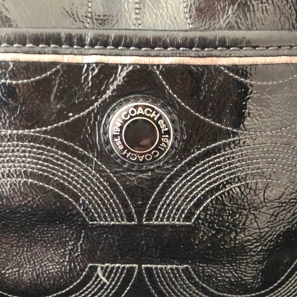 Coach Signature C Stitched Patent Leather Baby - Picture 4 of 14